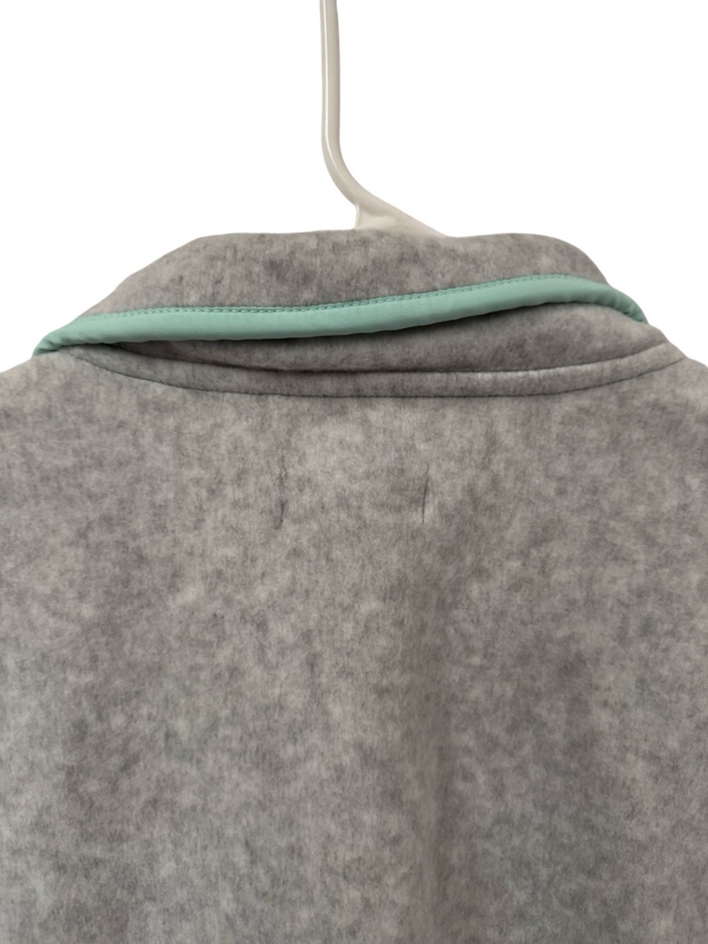 Vineyard Vines Shep Shirt Fleece Pullover Gray Mint Snap Neck Size Large - Picture 7 of 11